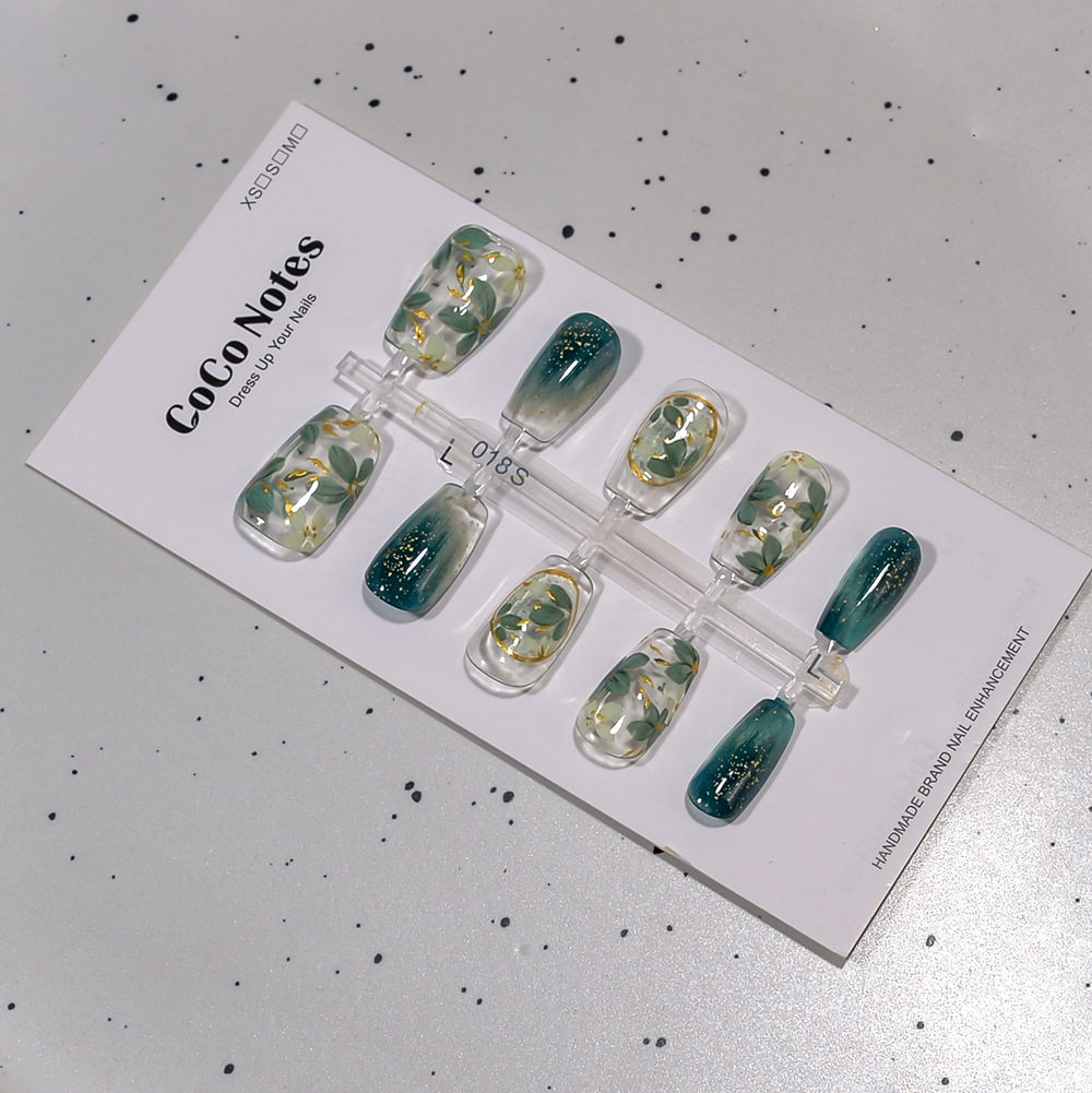 10pcs Spring Summer New Green  - Resin Art Flowers 评论和价格