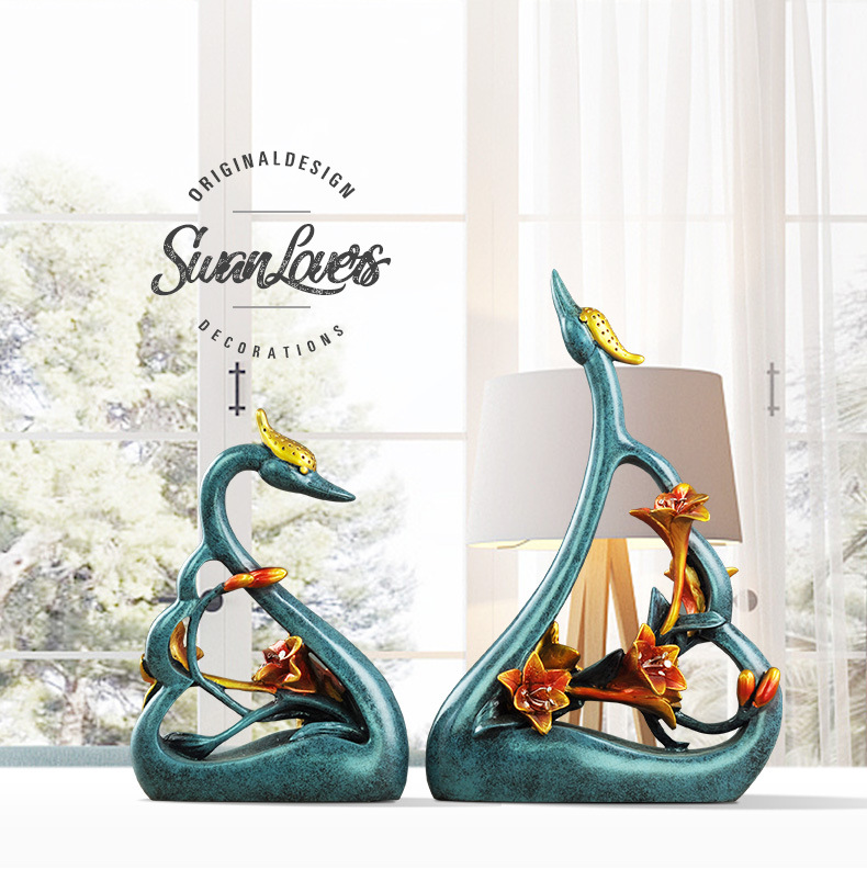couples swan lovers art decora - Resin Art Wedding Gift 评论和价格