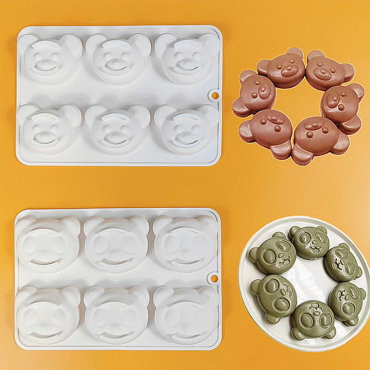 Cartoon Panda Chocolate Silico - Silicone Mold Ocean 评论和价格