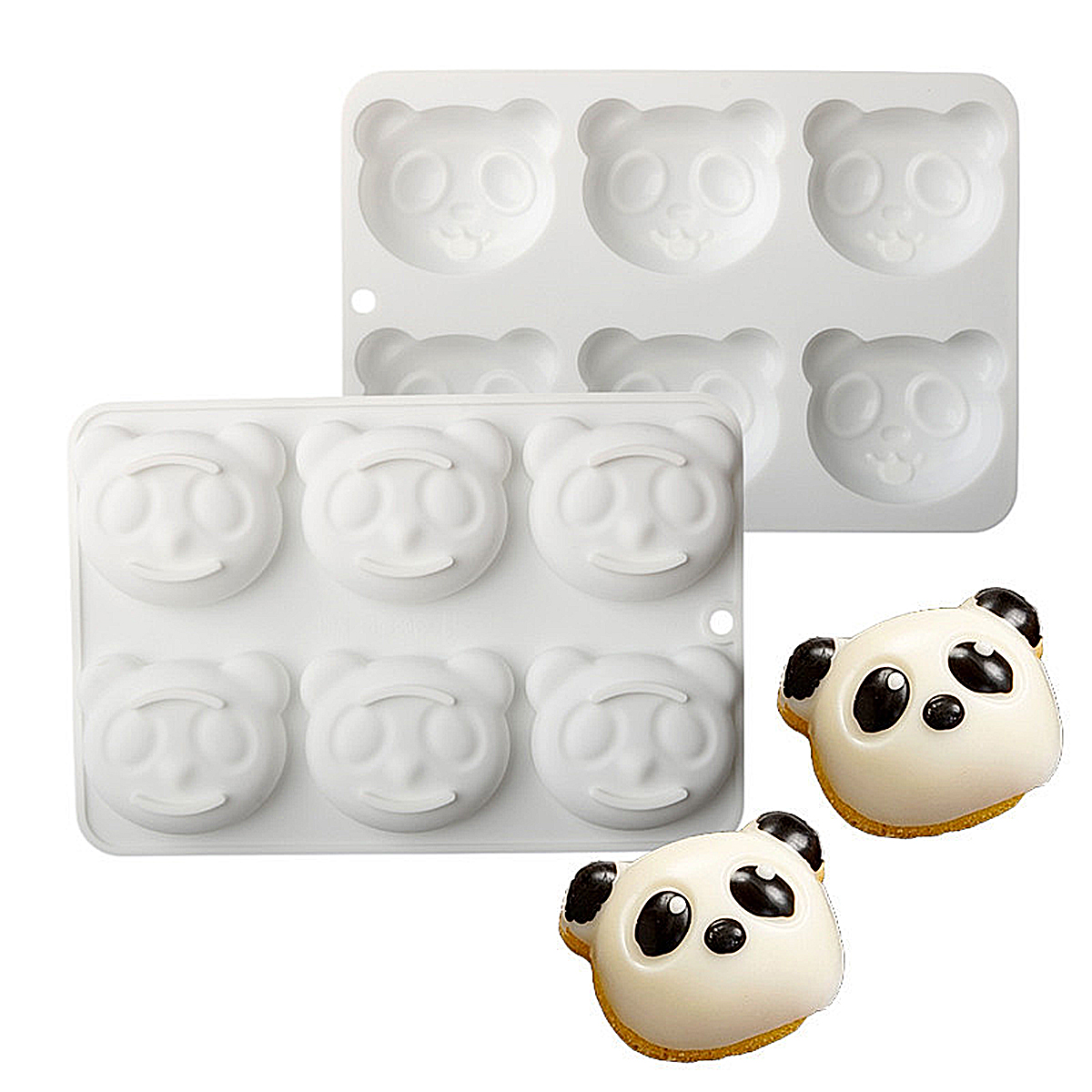 Cartoon Panda Chocolate Silico - Silicone Mold Ocean 评论和价格