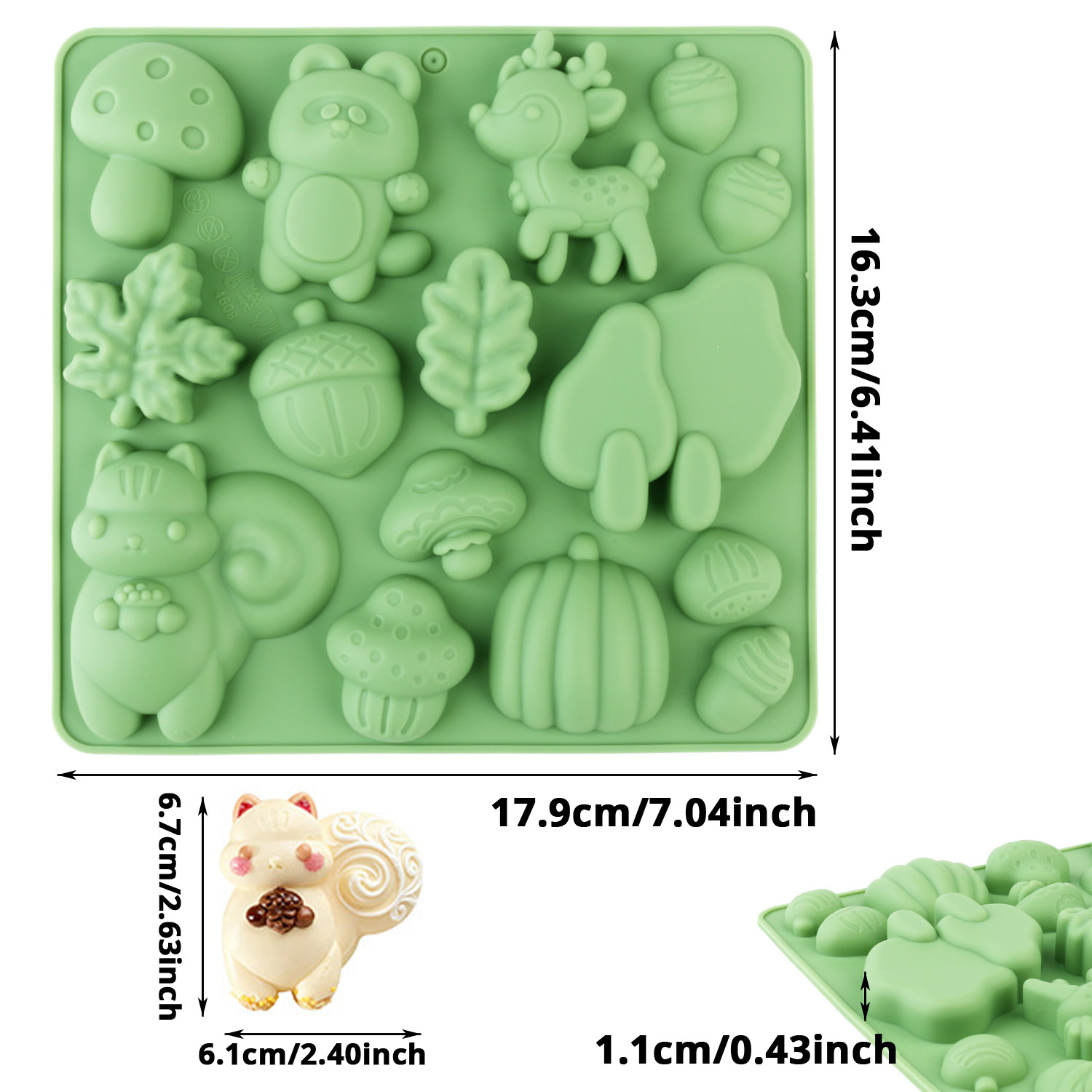 1 Silicone Cake Mold in the Sh - Resin Art Tools 评论和价格