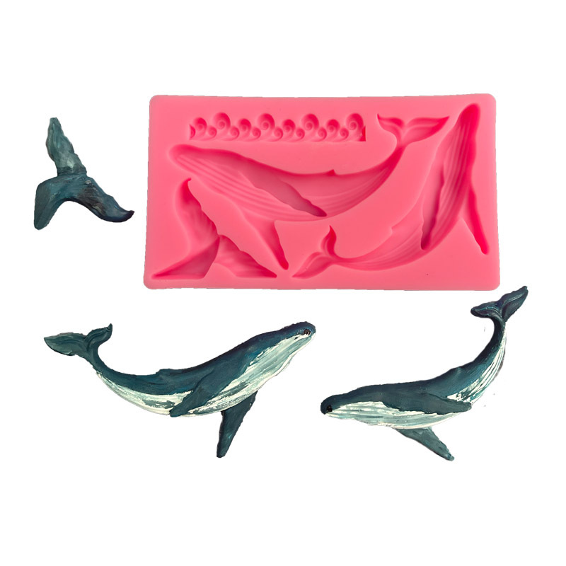 DIY Whale Silicone Mold Ocean  - Silicone Mold Ocean 评论和价格
