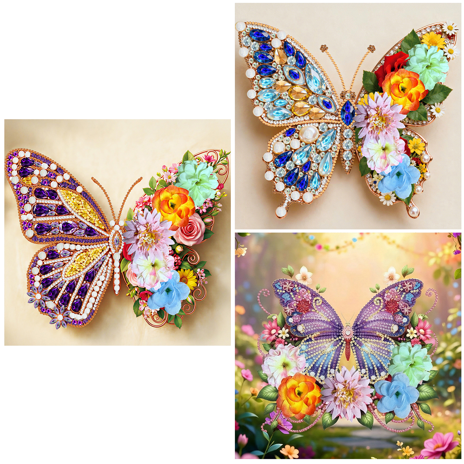 Butterfly DIY Diamonds Dots Ge - Resin Art Wall Decor 评论和价格