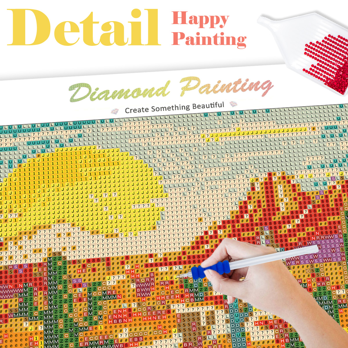 RUOPOTY 5D DIY Diamond Art Pai - Resin Art Wedding Gift 评论和价格