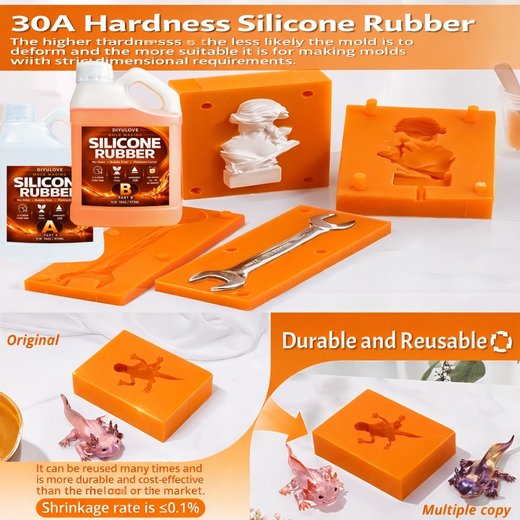 Liquid Silicone Rubber Kit,Hig - Resin Art Kit With Molds 评论和价格