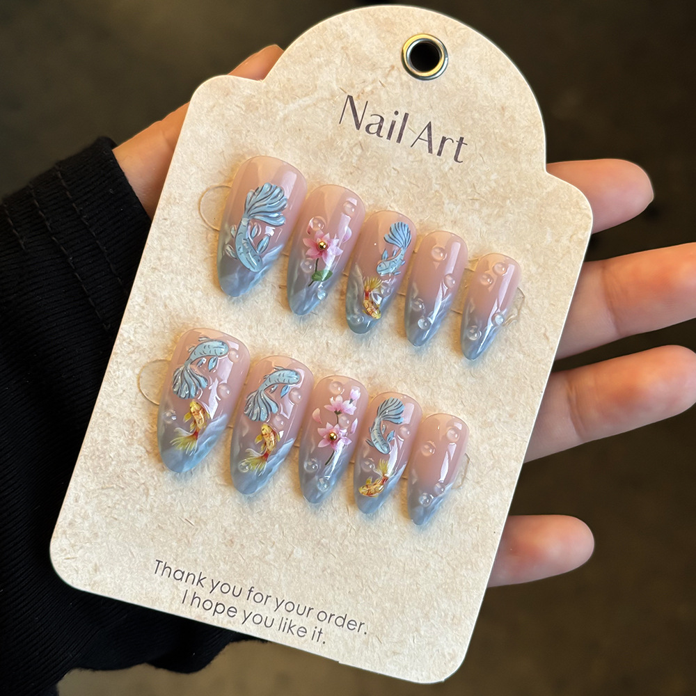 24pcs hot selling koi nail art - Resin Art Flowers 评论和价格