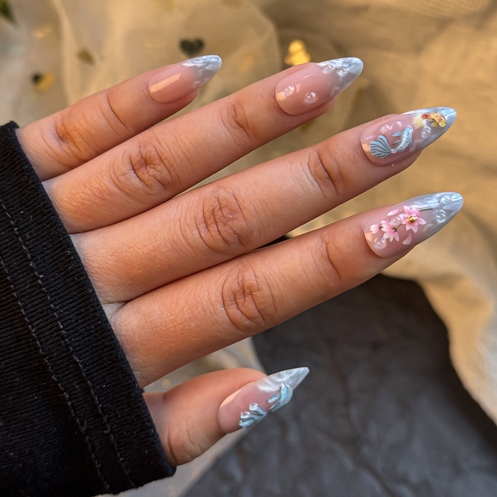 24pcs hot selling koi nail art - Resin Art Flowers 评论和价格