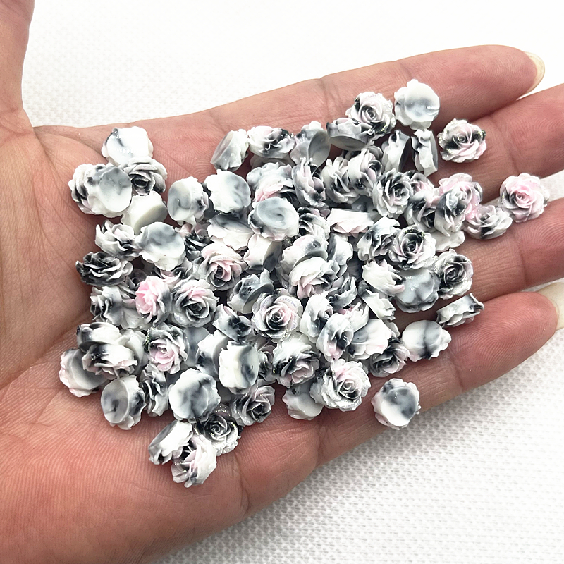 30pcs 13mm High Quality Glitte - Resin Art Flowers 评论和价格
