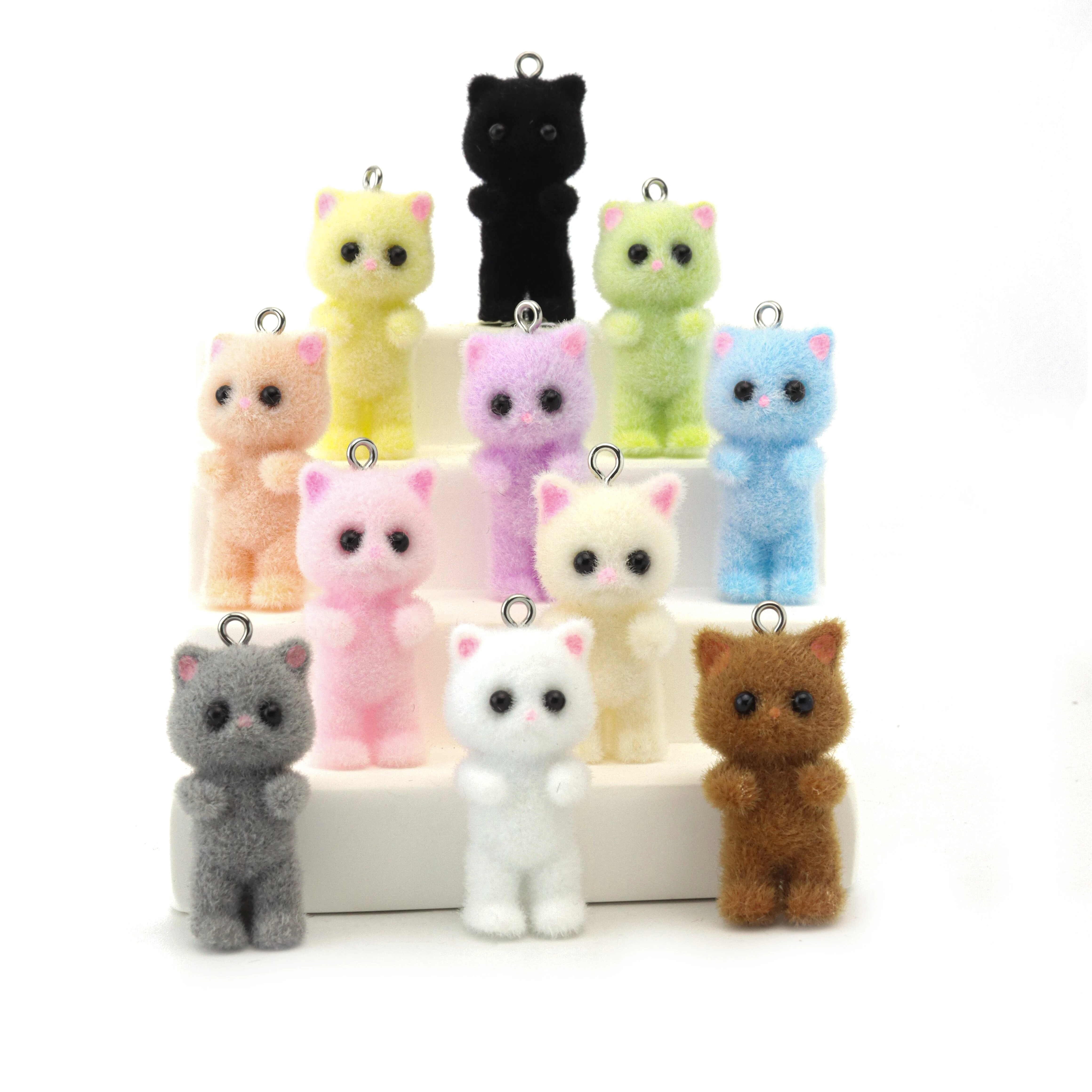 33PCS Cat Pendant Kawaii 3D Fl - Resin Art Love 评论和价格