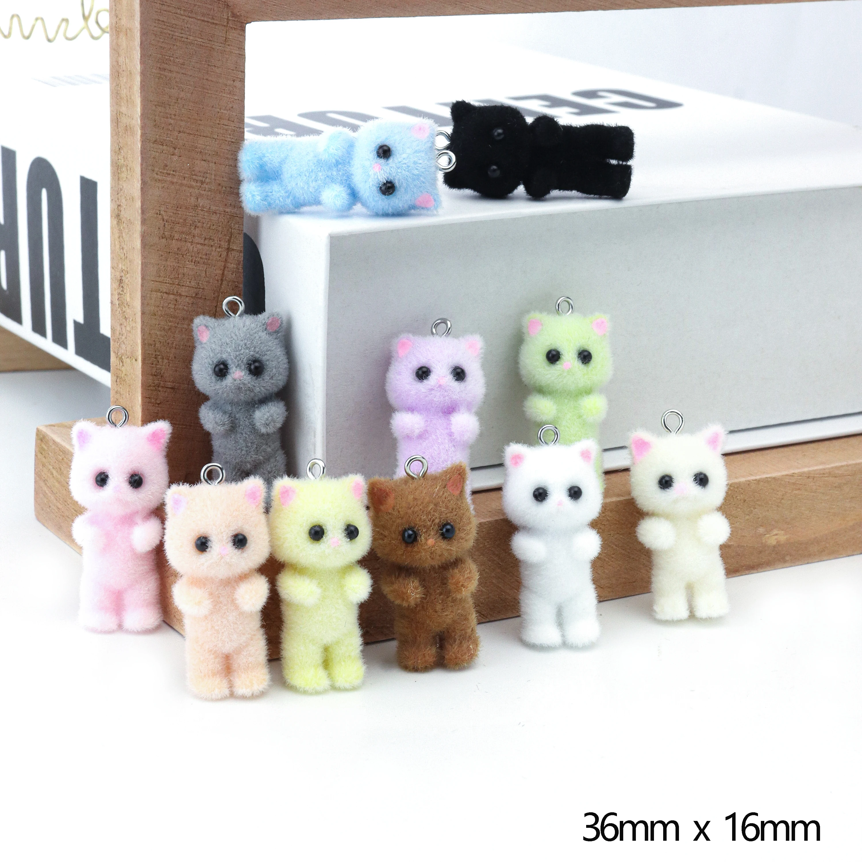 33PCS Cat Pendant Kawaii 3D Fl - Resin Art Love 评论和价格