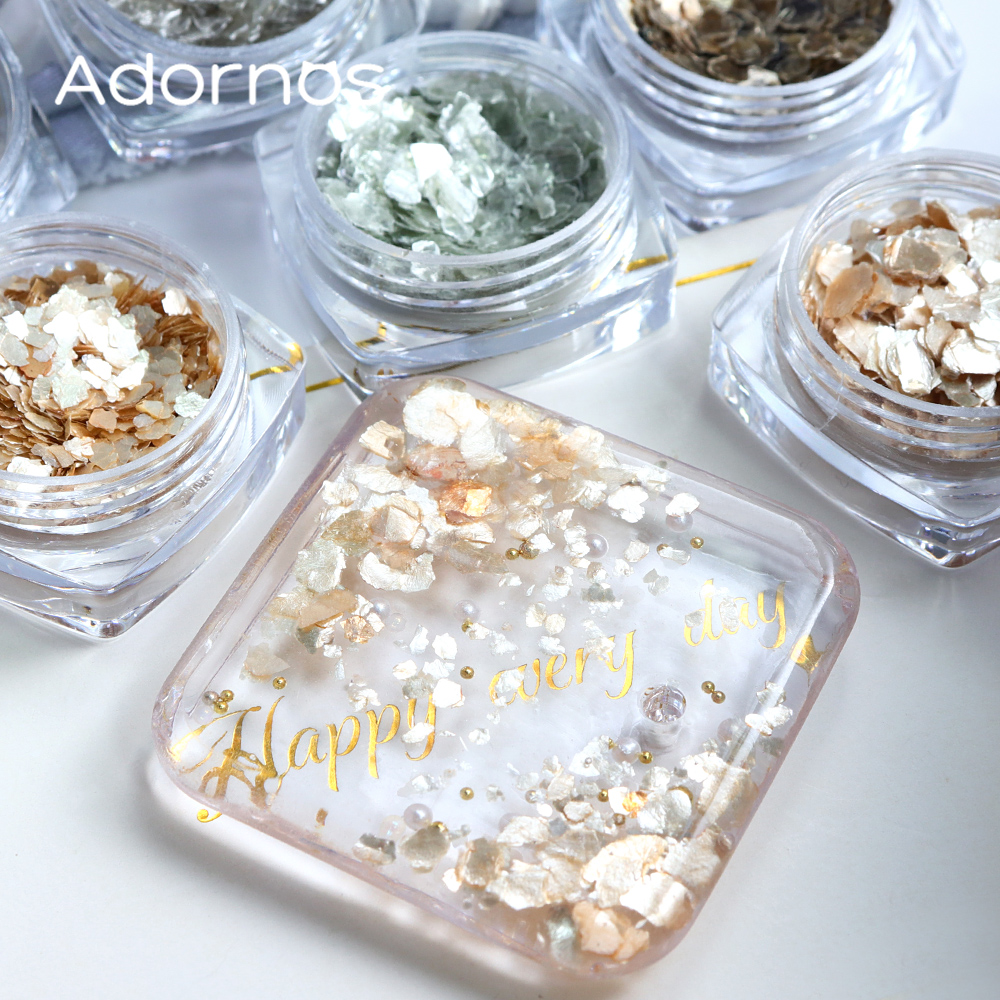 6 Colors Irregular Marble Mica - Mica Flake Resin 评论和价格
