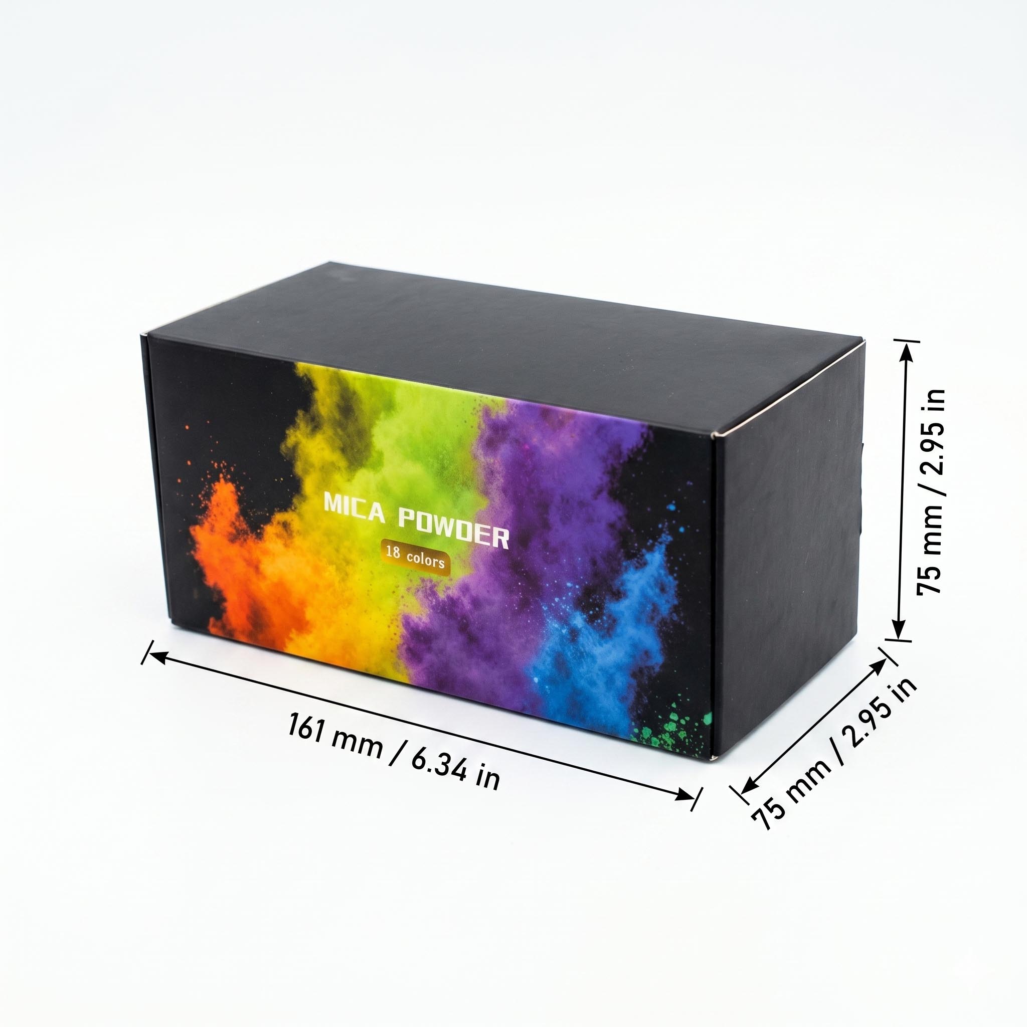 18 Colors Mica Powder Set with - Mica Flake Resin 评论和价格
