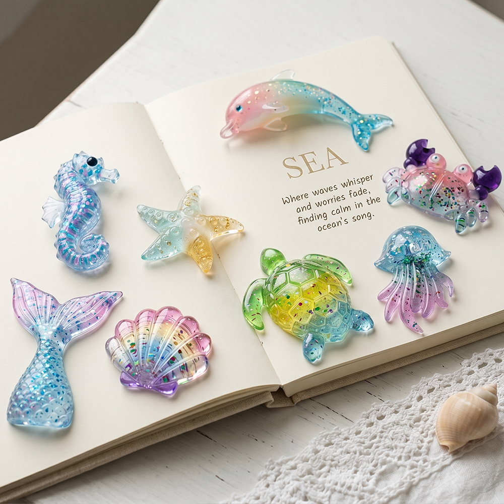 S0294 Ocean Theme 3D Seahorse  - Silicone Mold Ocean 评论和价格