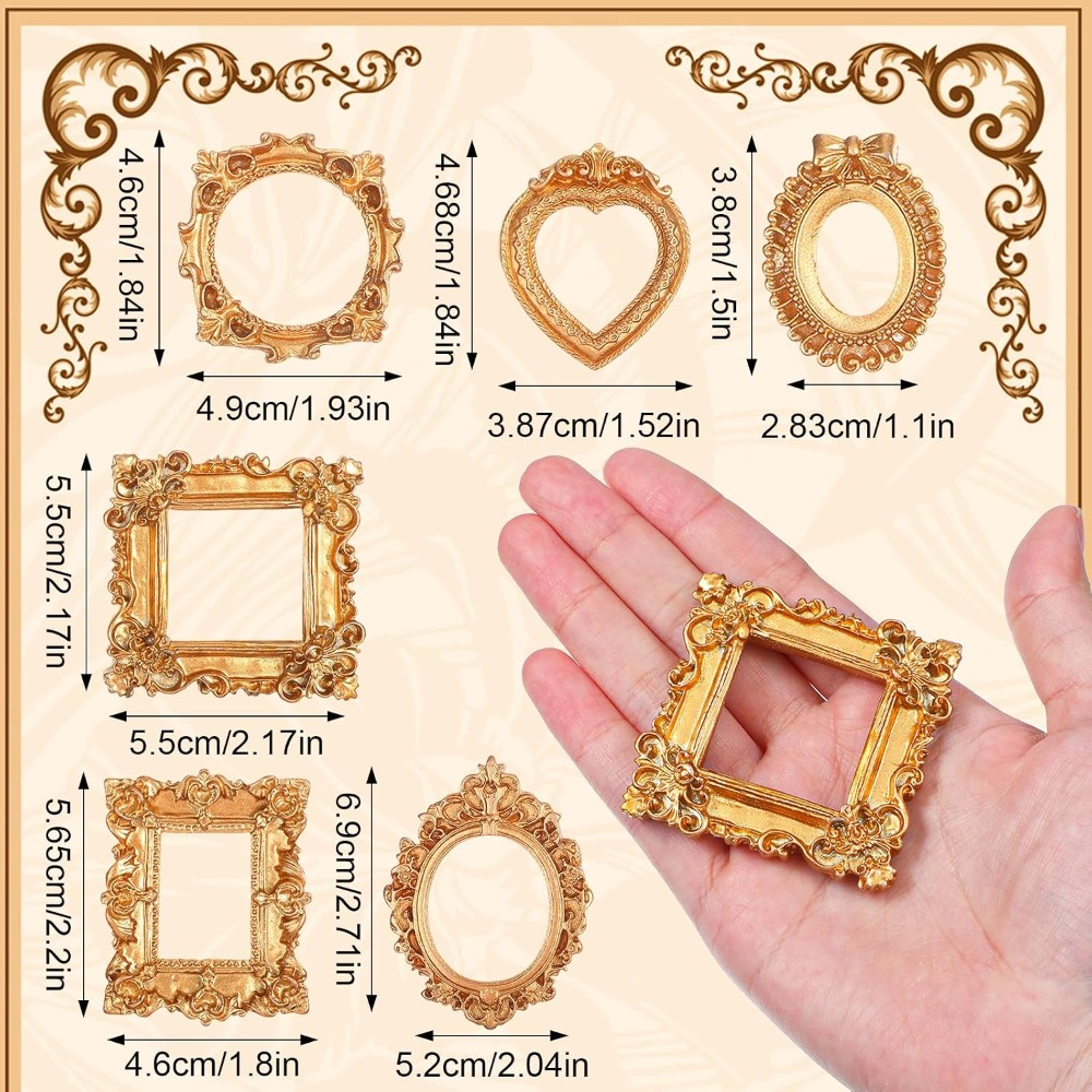 Small Vintage Gold Picture Fra - Resin Art Wedding Gift 评论和价格