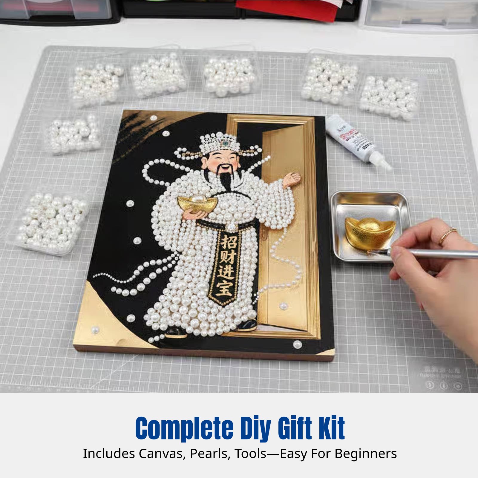 Festive Bead Painting, DIY Han - Resin Art Wedding Gift 评论和价格