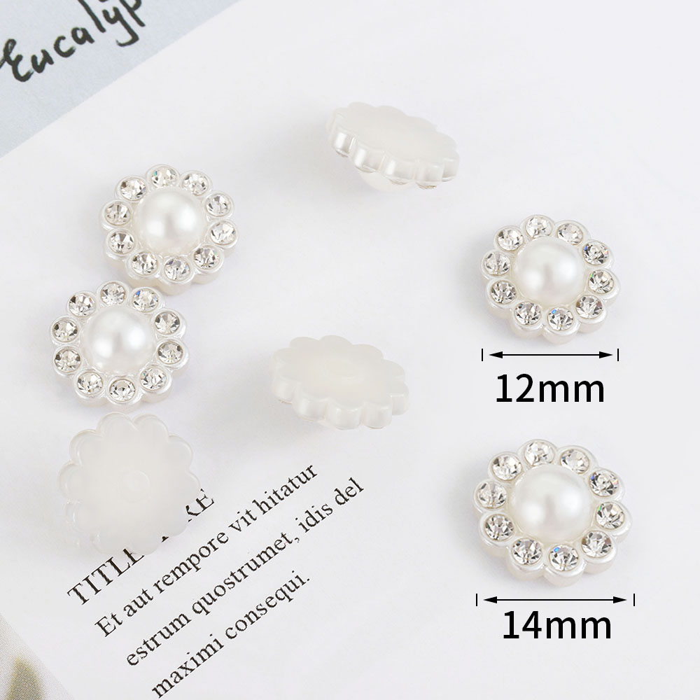 50pcs White Flat Imitation Pea - Resin Art Love 评论和价格