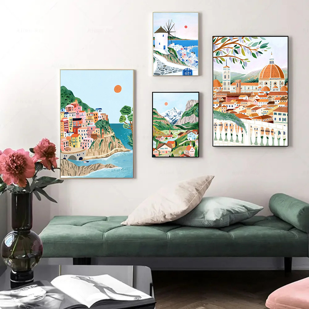 World Travel City Poster Lands - Resin Art World 评论和价格