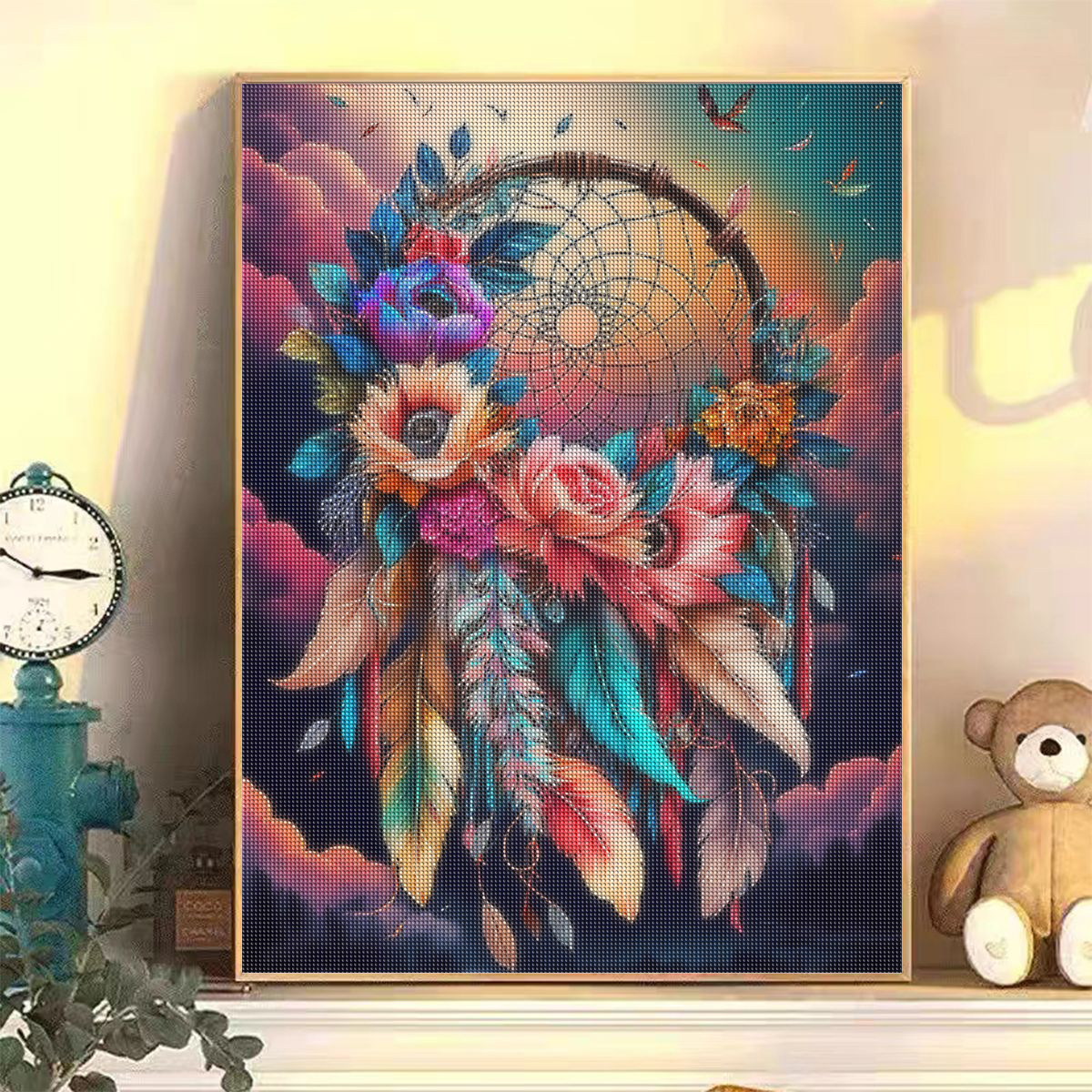 Frameless, Diamond Painting Dr - Resin Art Flowers 评论和价格