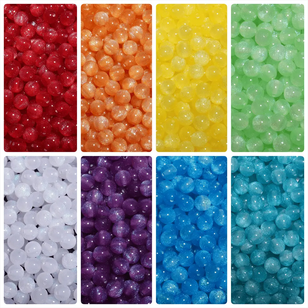 50Pcs 8mm Shiny Starry Sky Res - Resin Art Love 评论和价格