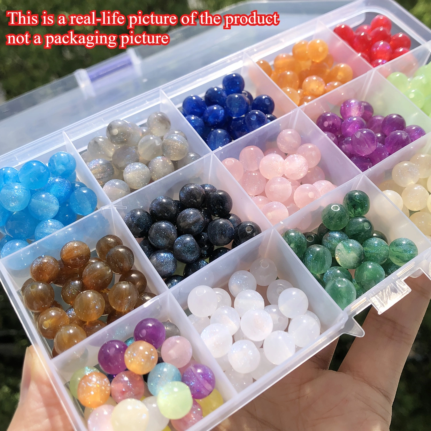 50Pcs 8mm Shiny Starry Sky Res - Resin Art Love 评论和价格
