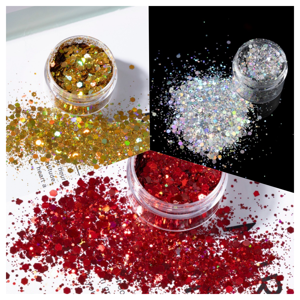 Mixed Holographic Glitter Set  - Mica Flake Resin 评论和价格
