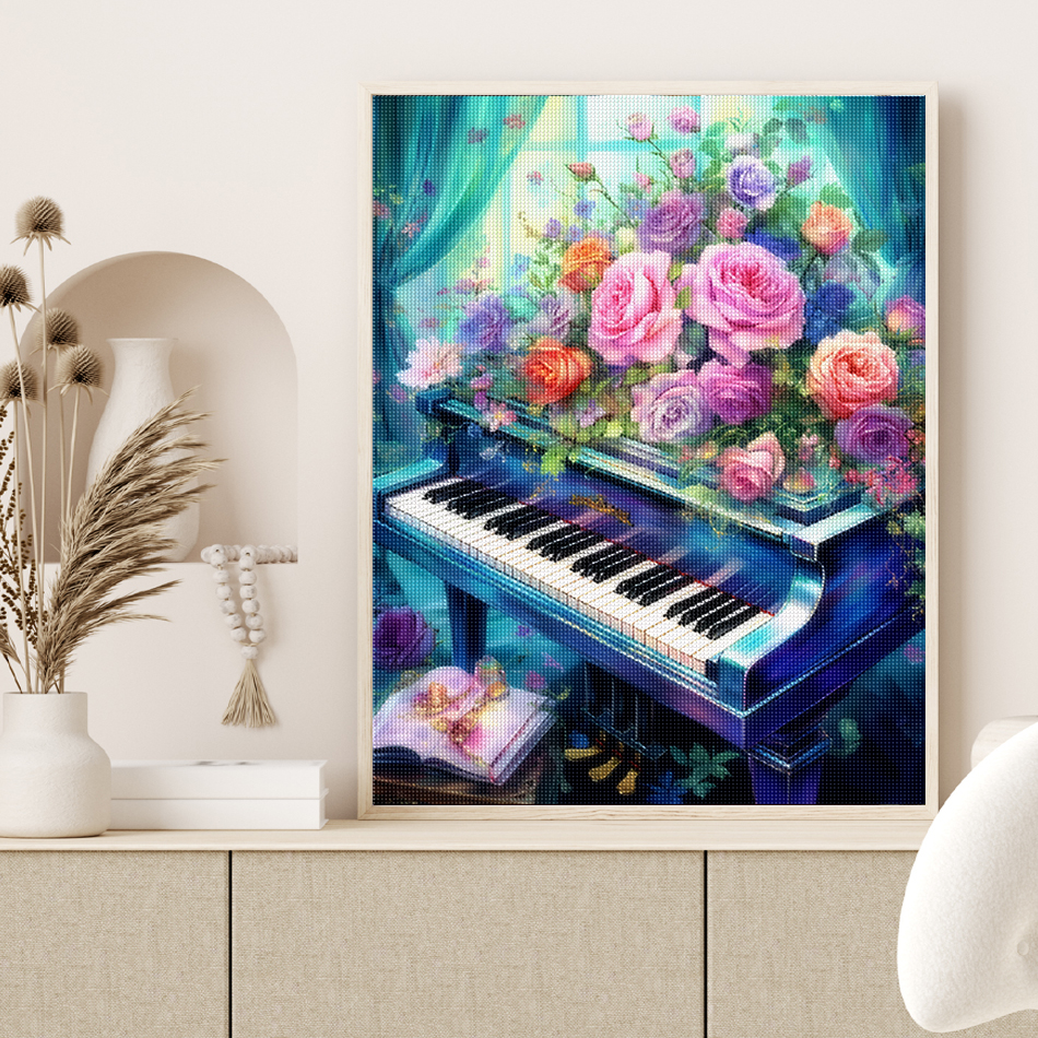 1pc frameless  Diamond Paintin - Resin Art Flowers 评论和价格